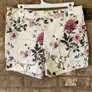 Anthro high waisted floral shorts!
